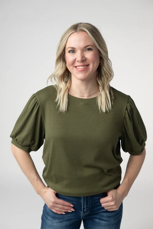 PREORDER  Michelle Mae | Katie Cozy Top | Olive