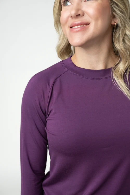 PREORDER  Michelle Mae | Blair Long Sleeve Top | Purple