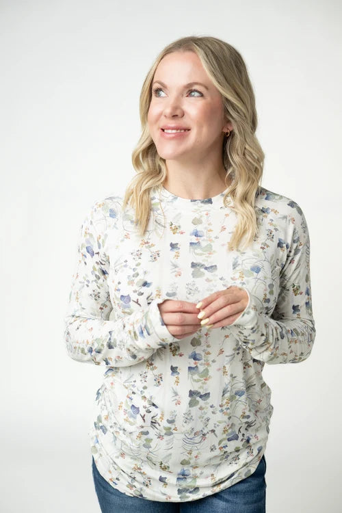 PREORDER  Michelle Mae | Blair Long Sleeve Top | Olive Meadows