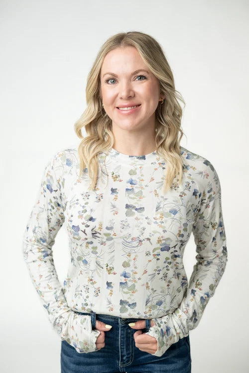 PREORDER  Michelle Mae | Blair Long Sleeve Top | Olive Meadows