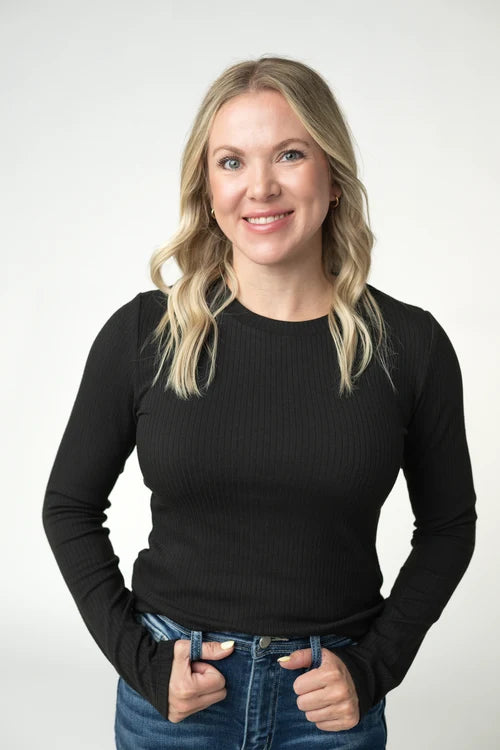 Michelle Mae | Reese Long Sleeved Top | Black