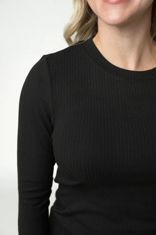 Michelle Mae | Reese Long Sleeved Top | Black