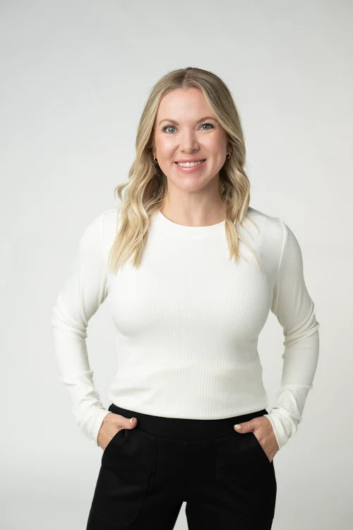 Michelle Mae | Reese Long Sleeved Top | Ivory