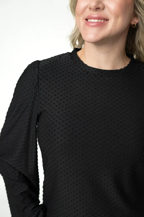 Michelle Mae | Miranda Dot Top | Black