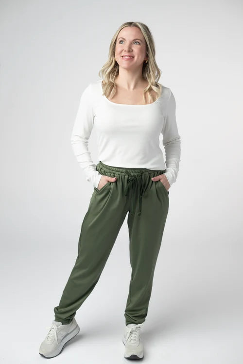 PREORDER  Michelle Mae | Cloud Joggers | Olive