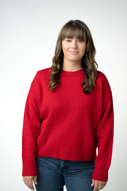 PREORDER  Michelle Mae | Gianna Pullover | Red