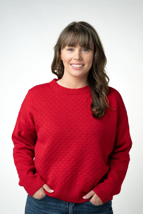PREORDER  Michelle Mae | Gianna Pullover | Red