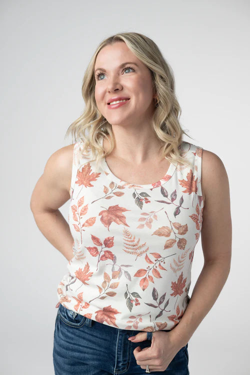 PREORDER  Michelle Mae | Ava Tank | Harvest Leaves - ETA AUG 10