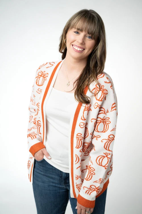 PREORDER  Michelle Mae | Pumpkins Pocket Cardigan