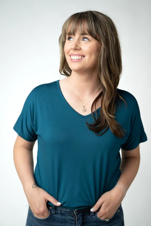 PREORDER  Michelle Mae | Chloe Cozy Tee | Teal