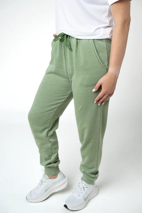 PREORDER  Michelle Mae | Vintage Wash Joggers | Olive