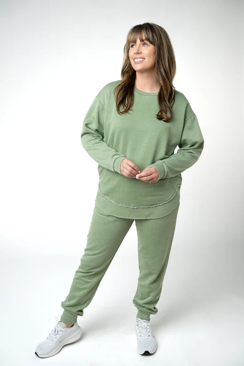 PREORDER  Michelle Mae | Vintage Wash Pullover | Olive