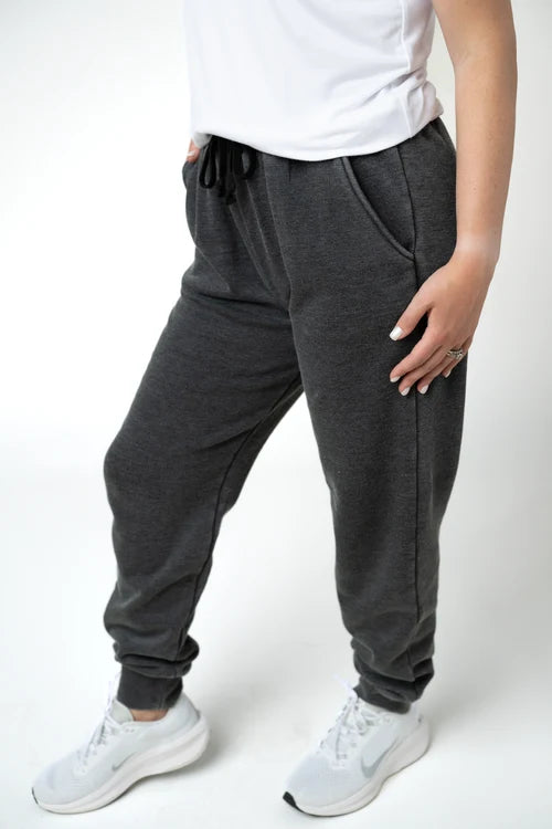 PREORDER  Michelle Mae | Vintage Wash Joggers | Black