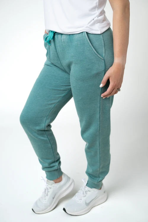 PREORDER  Michelle Mae | Vintage Wash Joggers | Teal