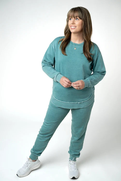PREORDER  Michelle Mae | Vintage Wash Pullover | Teal