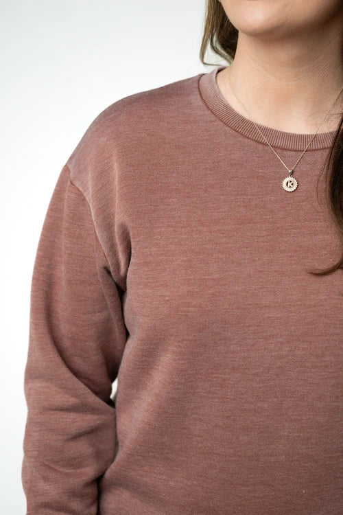 PREORDER  Michelle Mae | Vintage Wash Pullover | Brown