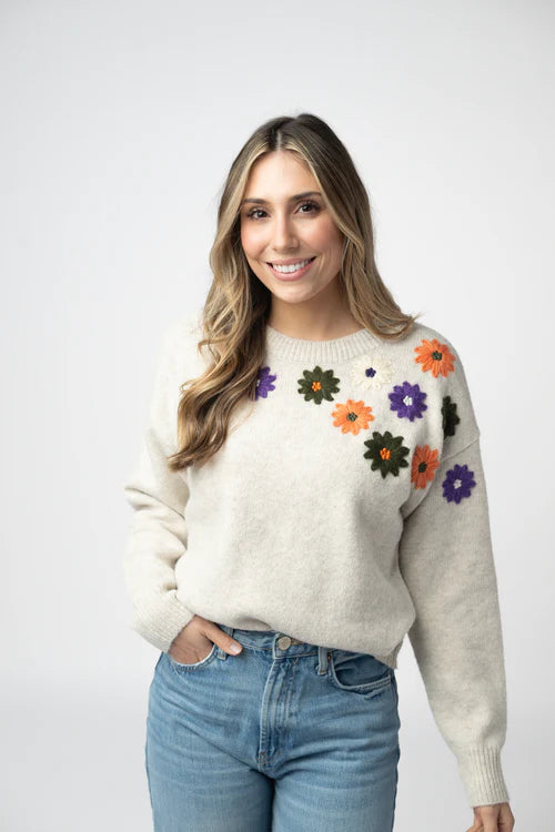 Michelle Mae | Fall Floral Sweater