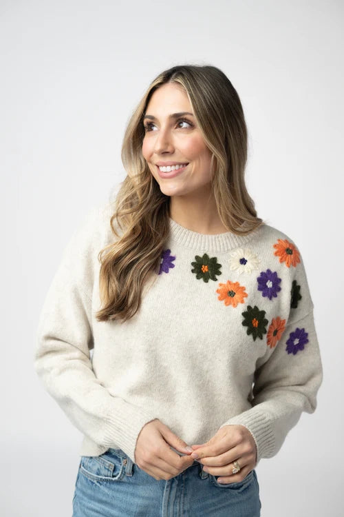 Michelle Mae | Fall Floral Sweater
