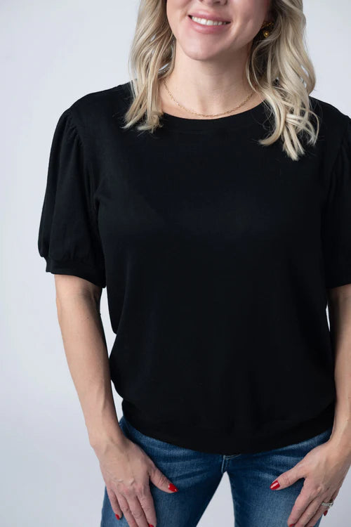 Michelle Mae | Katie Cozy Top | Black