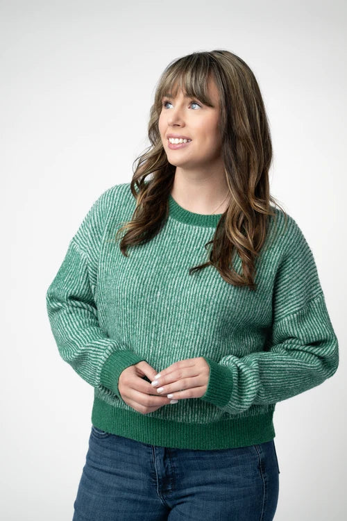 PREORDER  Michelle Mae | Josie Cozy Crew Neck | Green