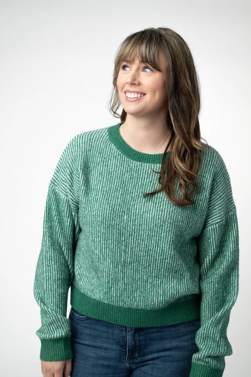 PREORDER  Michelle Mae | Josie Cozy Crew Neck | Green
