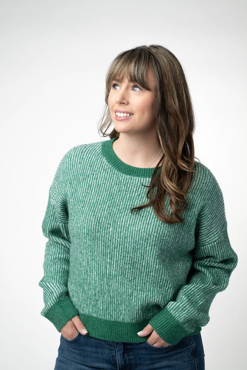 PREORDER  Michelle Mae | Josie Cozy Crew Neck | Green