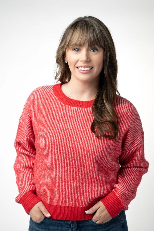PREORDER  Michelle Mae | Josie Cozy Crew Neck | Red