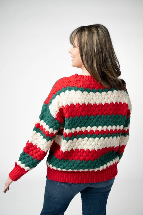 PREORDER  Michelle Mae | Christmas Stripes Sweater