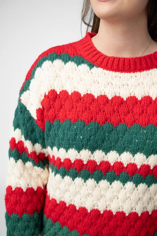 PREORDER  Michelle Mae | Christmas Stripes Sweater