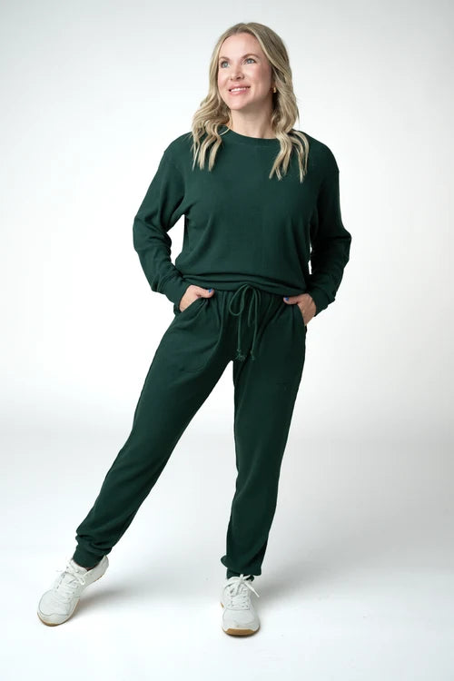 PREORDER  Michelle Mae | Corrine Joggers | Evergreen