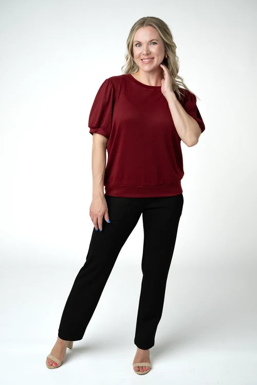 PREORDER  Michelle Mae | Katie Cozy Top | Cranberry