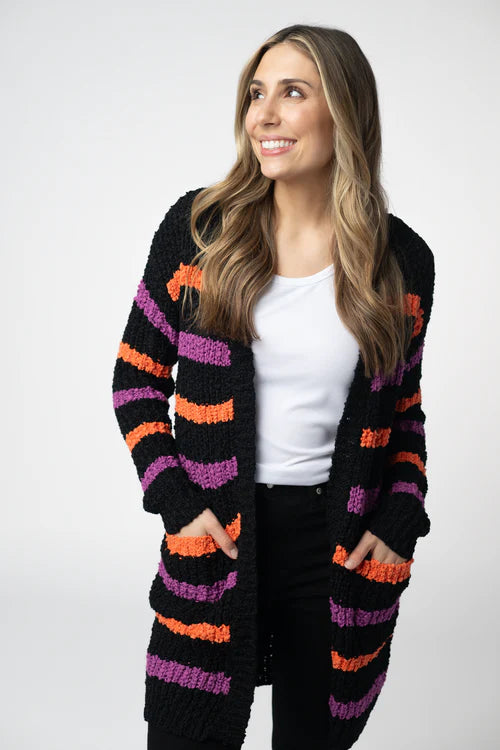 PREORDER  Michelle Mae | Bright Striped Cardigan