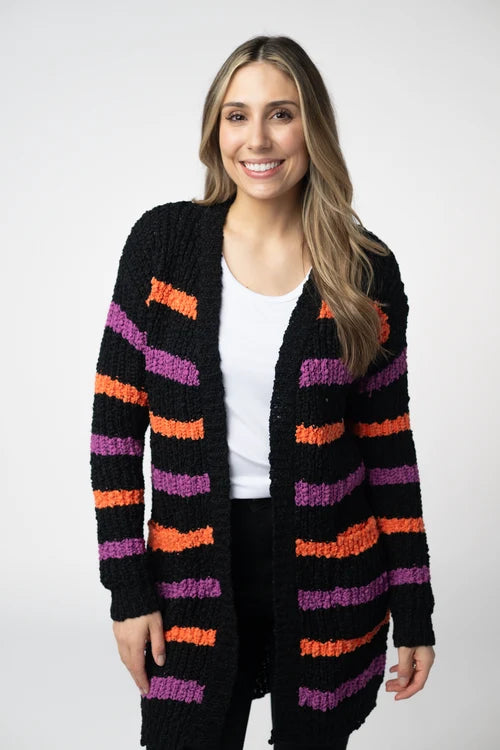 PREORDER  Michelle Mae | Bright Striped Cardigan