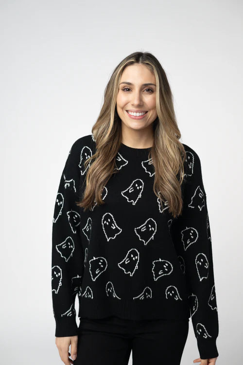 PREORDER  Michelle Mae | Ghost Pullover | Midnight Ghosts