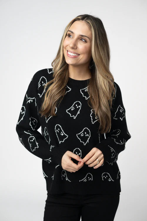 PREORDER  Michelle Mae | Ghost Pullover | Midnight Ghosts