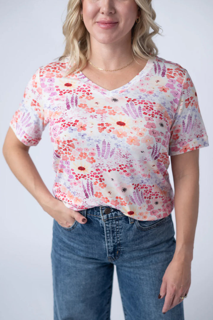 Michelle Mae | Sophie Tee | Coral Sunset Floral