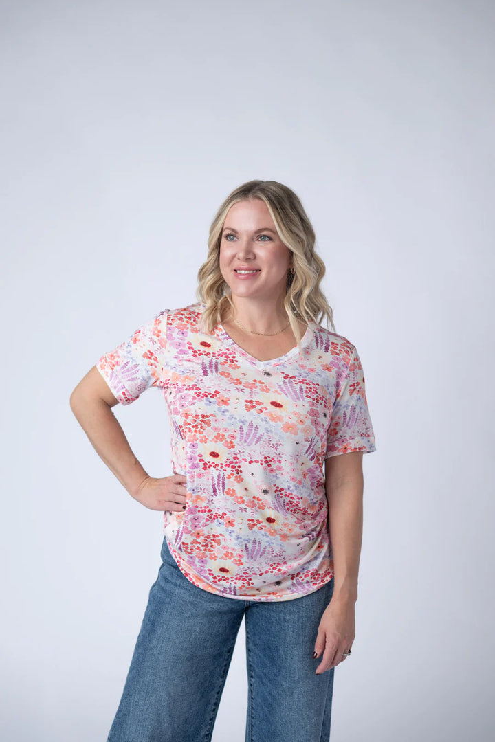 Michelle Mae | Sophie Tee | Coral Sunset Floral