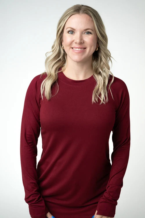 PREORDER  Michelle Mae | Blair Long Sleeve Top | Cranberry