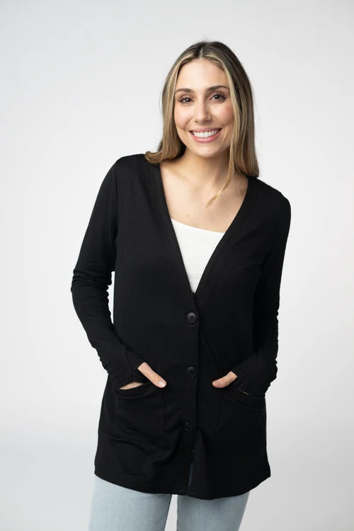 PREORDER  Michelle Mae | Cori Cardigan | Black - ETA END AUG