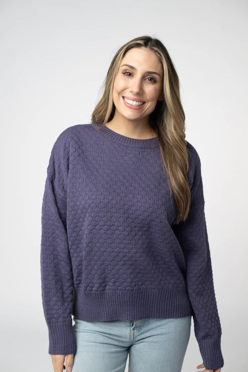 PREORDER  Michelle Mae | Gianna Pullover | Slate Purple