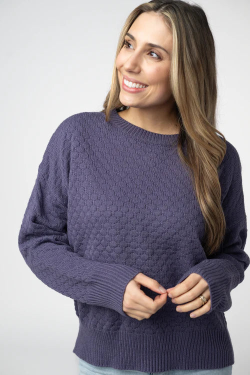 PREORDER  Michelle Mae | Gianna Pullover | Slate Purple