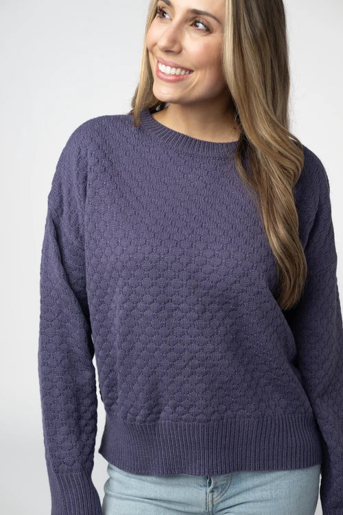 PREORDER  Michelle Mae | Gianna Pullover | Slate Purple
