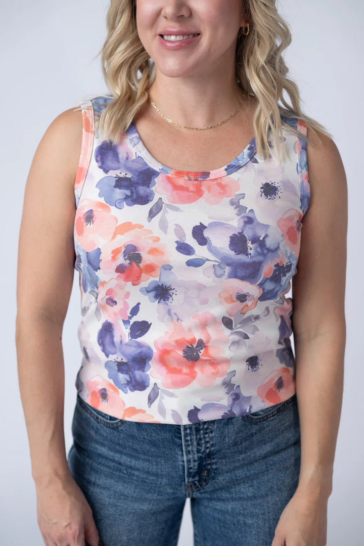Michelle Mae | Ava Tank | Sunset Watercolour