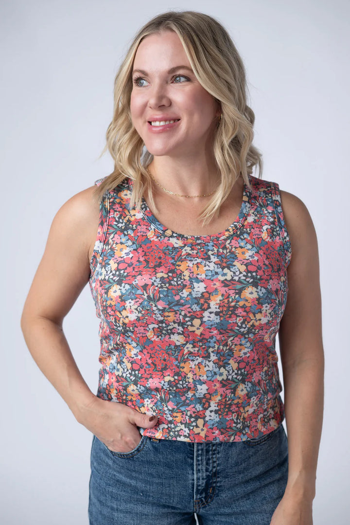 Michelle Mae | Ava Tank | Bright Floral