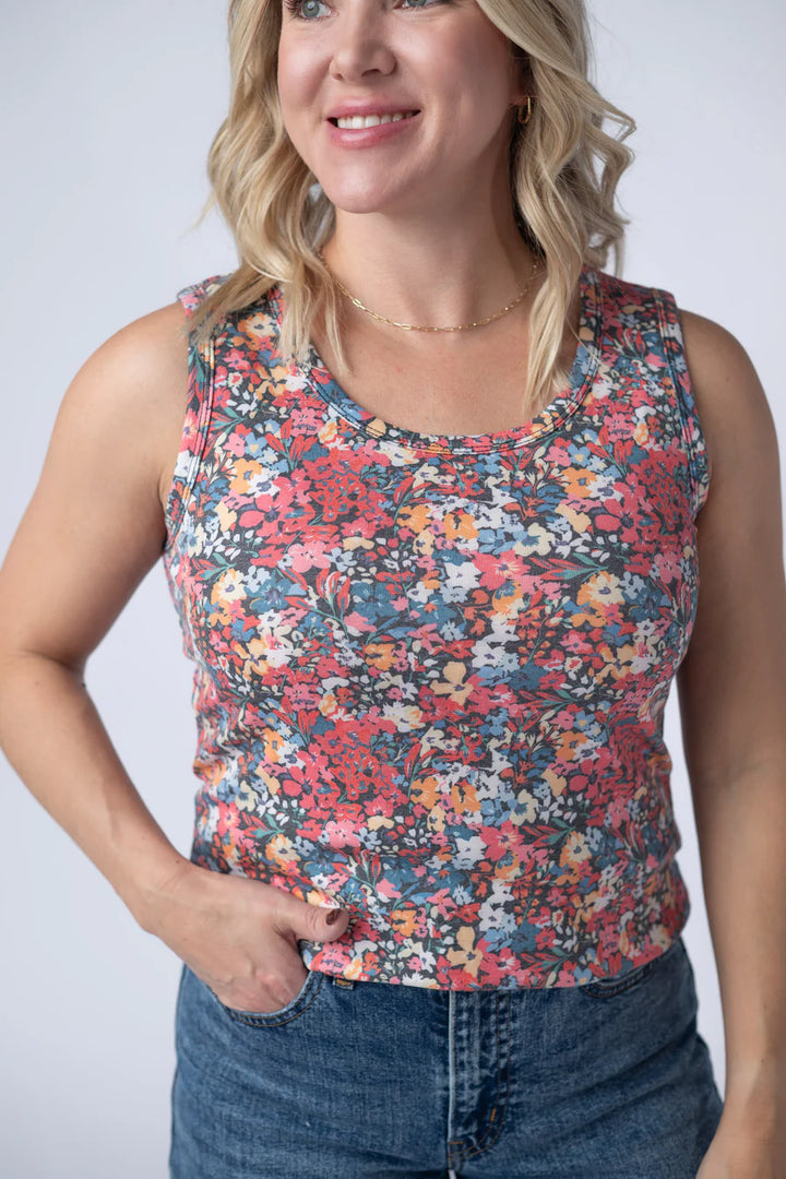 Michelle Mae | Ava Tank | Bright Floral