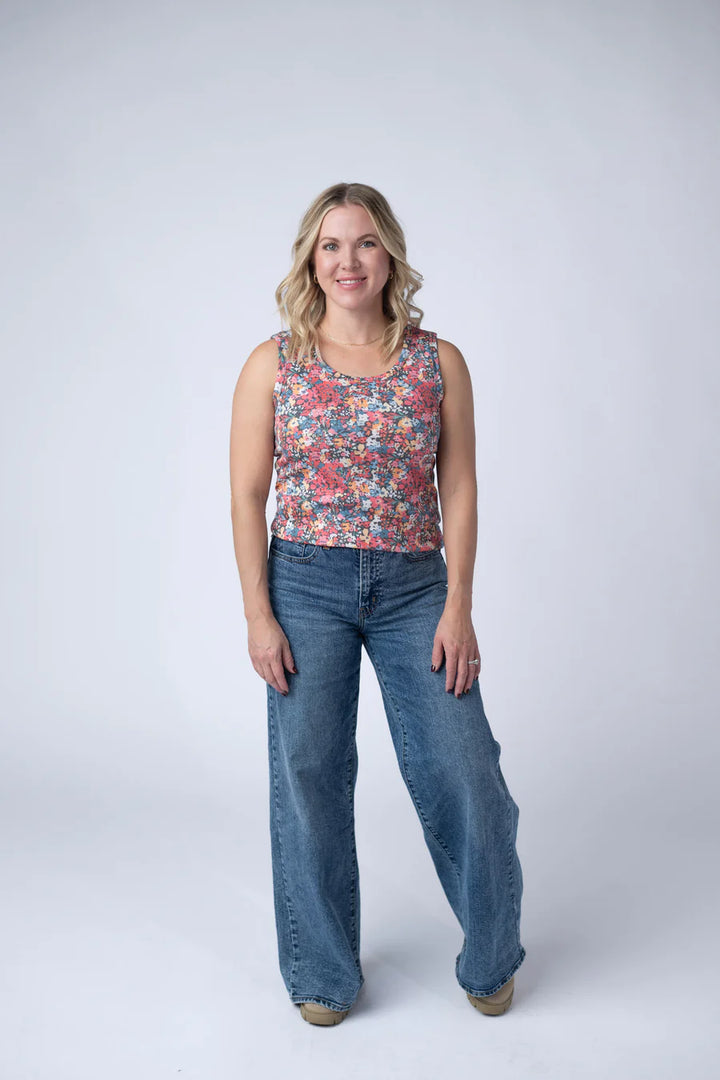 Michelle Mae | Ava Tank | Bright Floral