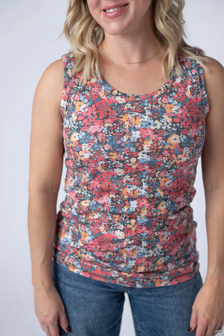 Michelle Mae | Ava Tank | Bright Floral