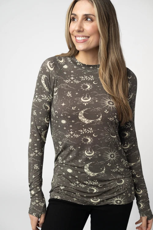 PREORDER  Michelle Mae | Blair Long Sleeve Top | Celestial Nights