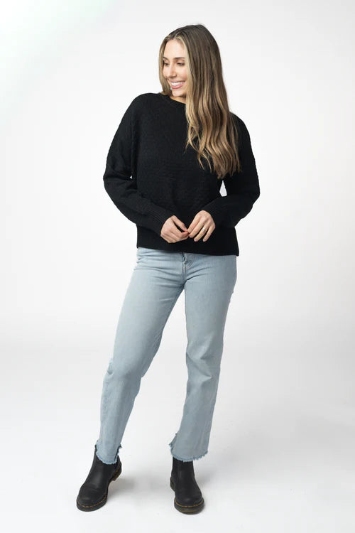 PREORDER  Michelle Mae | Gianna Pullover | Black