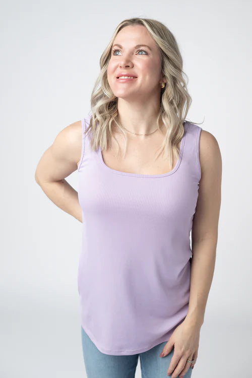 Michelle Mae | Rachel Ribbed Tank | Lavender